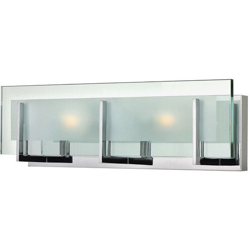 Latitude 2 Light 18 inch Chrome Vanity Light Wall Light