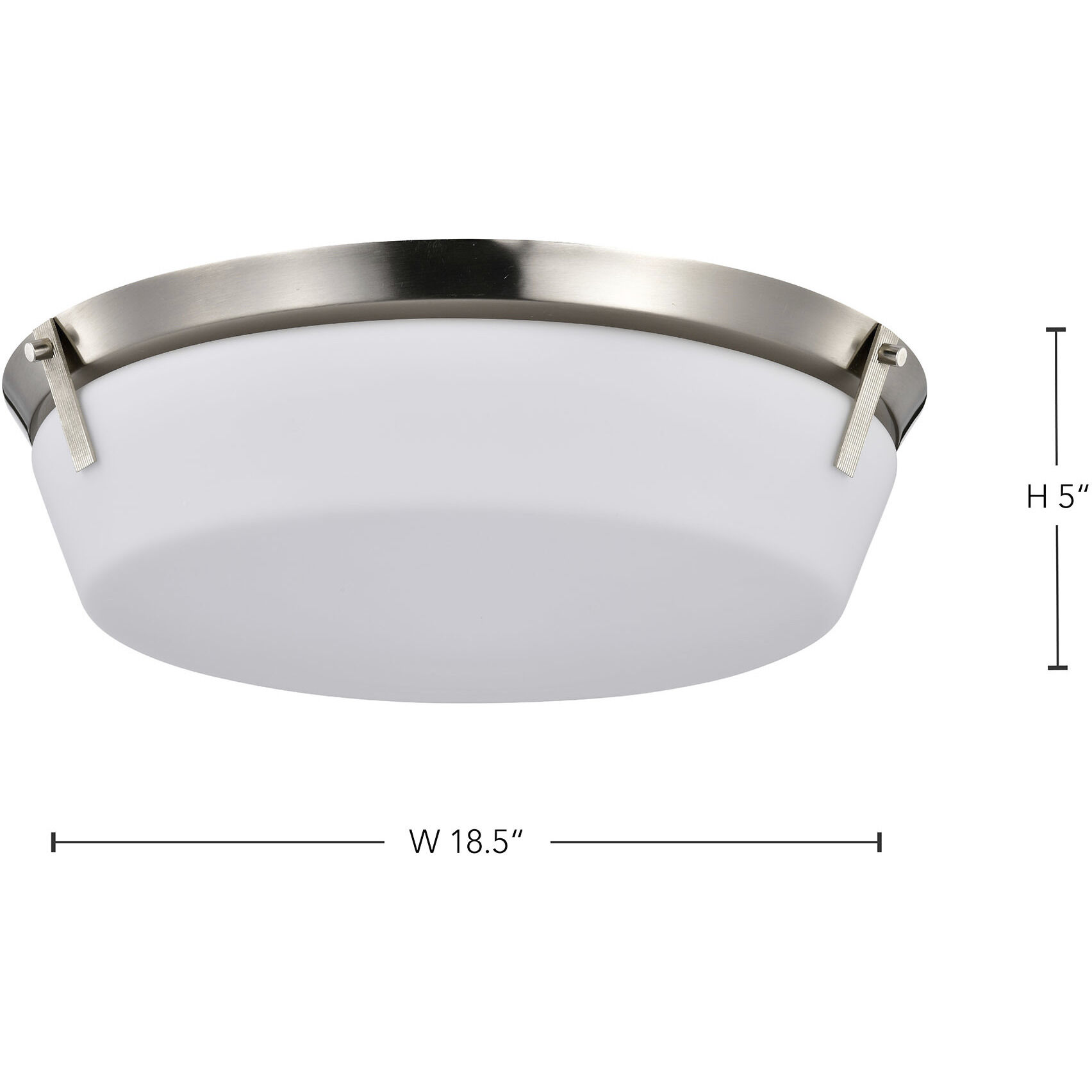 Rowen 4 Light 18.5 inch Brushed Nickel Flush Mount Ceiling Light