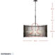 Park Row 8 Light 32 inch Matte Black and French Gold Pendant Ceiling Light, Smithsonian Collaboration