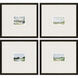 A Glimpse Outside Blue and Green and Pink and White Framed Art