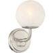 Whitehall 1 Light 6 inch Brushed Nickel Vanity Light Wall Light