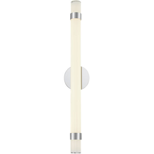 Madison LED 2.38 inch Polished Nickel and Glossy Opal Bath Vanity Light Wall Light