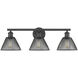 Carver 3 Light 28 inch Matte Black Bath Vanity Wall Light