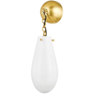 Clarkstown 1 Light 5.25 inch Aged Brass Wall Sconce Wall Light
