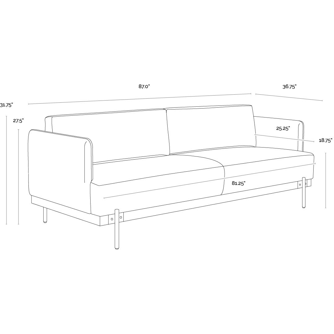 Saul Copenhagen Olive Sofa