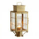 Norfield 1 Light 17.75 inch Antique Brass Post Lantern in Clear Glass, Brass Traditions by Innovations Lighting