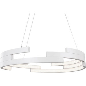Anello LED 32 inch White Pendant Ceiling Light 