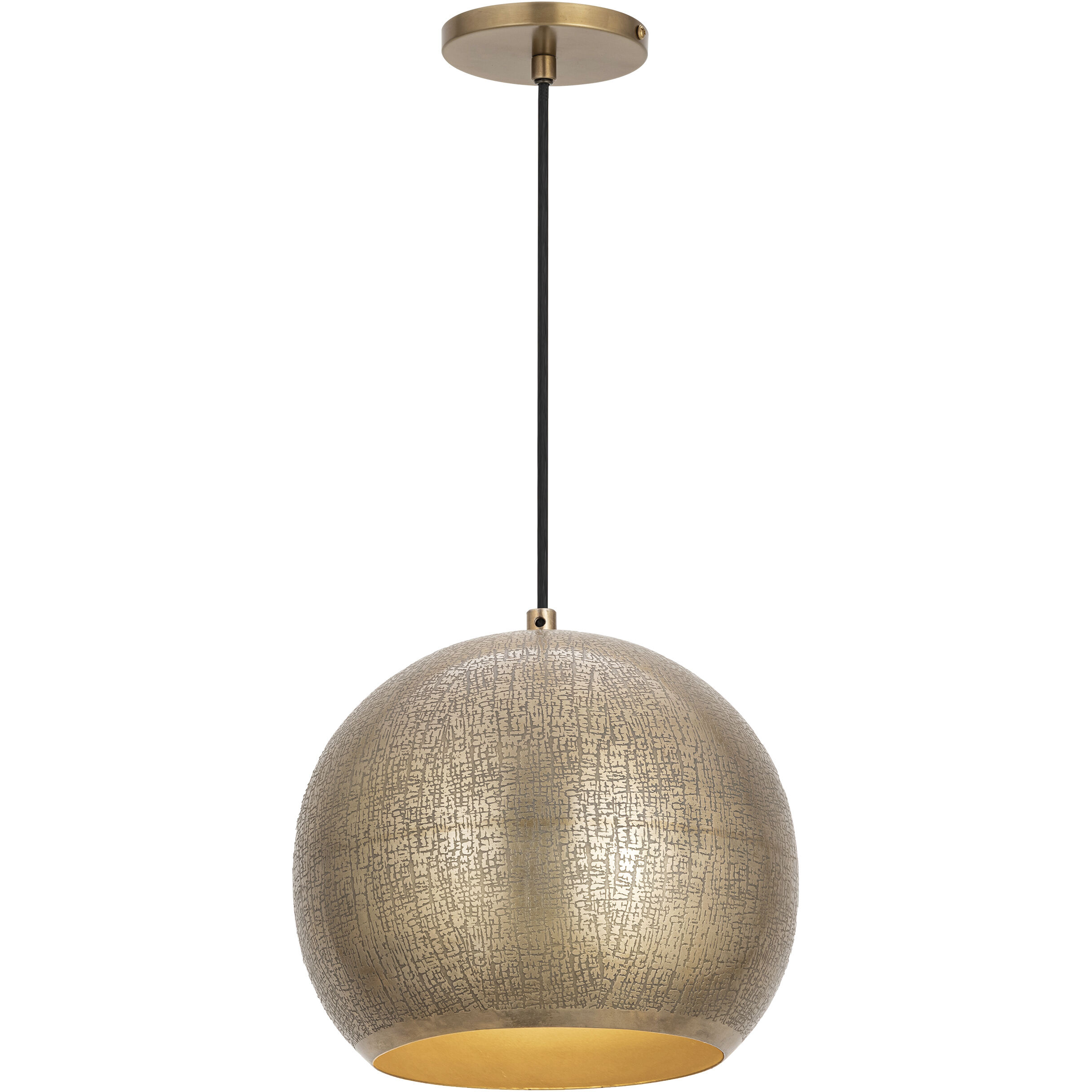 Aurelia 1 Light 10.25 inch Weathered Brass Mini Pendant Ceiling Light