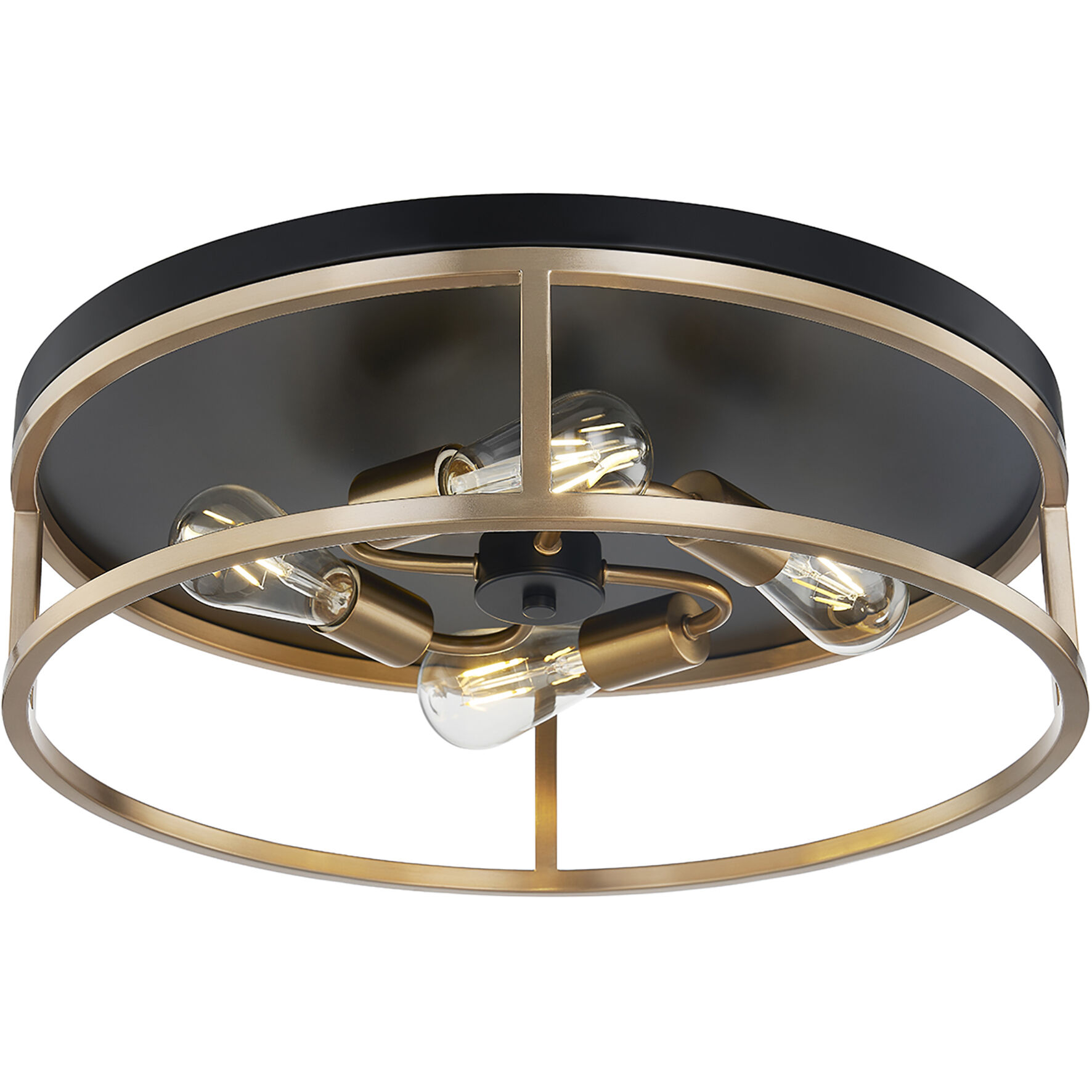 Knox LED 20 inch Matte Black Flush Mount Ceiling Light