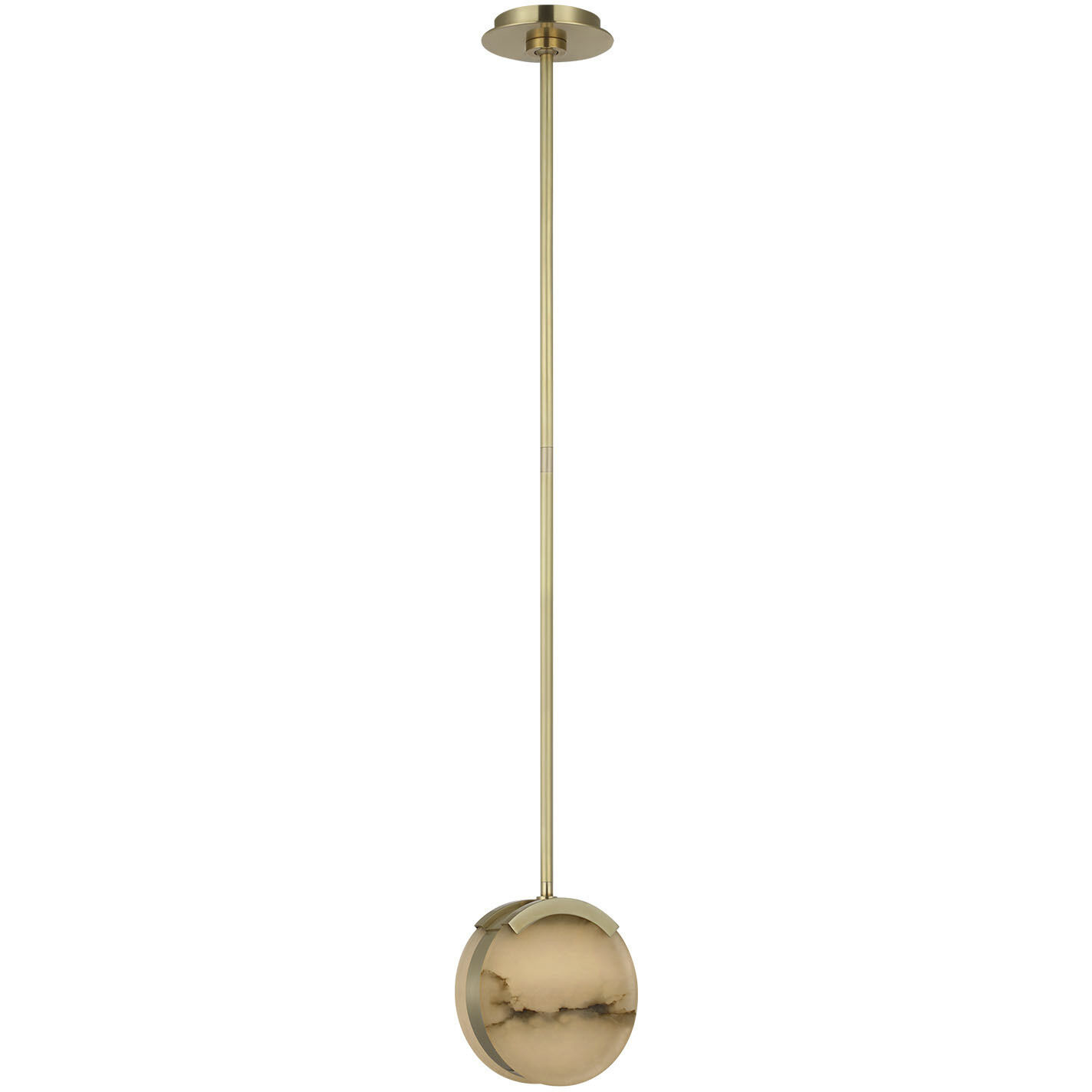 Kelly Wearstler Melange LED 7 inch Antique-Burnished Brass Pendant Ceiling Light