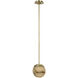 Kelly Wearstler Melange LED 7 inch Antique-Burnished Brass Pendant Ceiling Light