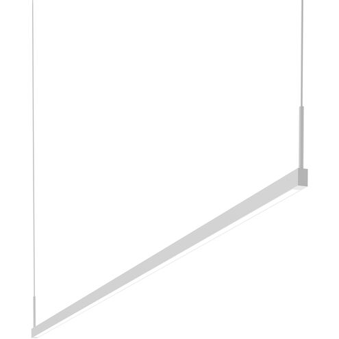 Thin-Line LED 72 inch Satin White Pendant Ceiling Light