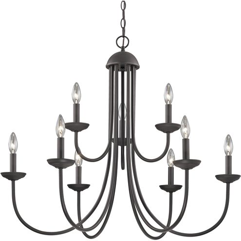 Montgomery 9 Light 34 inch Oil Rubbed Bronze Chandelier Ceiling Light