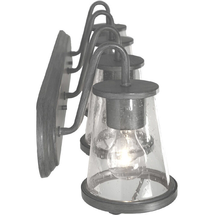 Darby 4 Light 30 inch Weathered Iron Bath Bar Wall Light