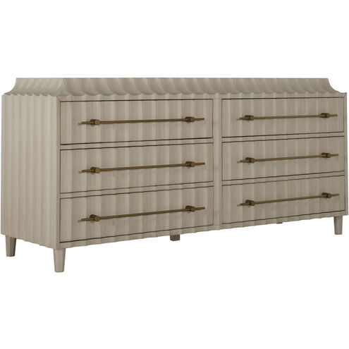 Merigold Brushed Gold / Sesame White Dresser