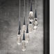 Beyond Hibiscus LED 17 inch Polished Nickel Multi-Light Pendant Ceiling Light, Beyond