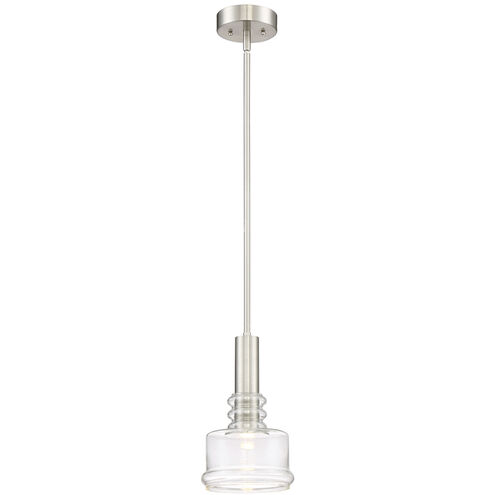 Kami LED 7.5 inch Satin Platinum Pendant Ceiling Light