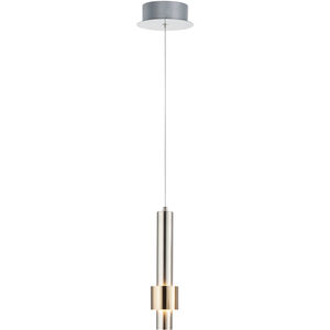 Reveal LED 3 inch Satin Nickel/Satin Brass Single Pendant Ceiling Light