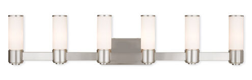 Weston 6 Light 46 inch Brushed Nickel ADA ADA Wall Sconce/ Bath Vanity Wall Light