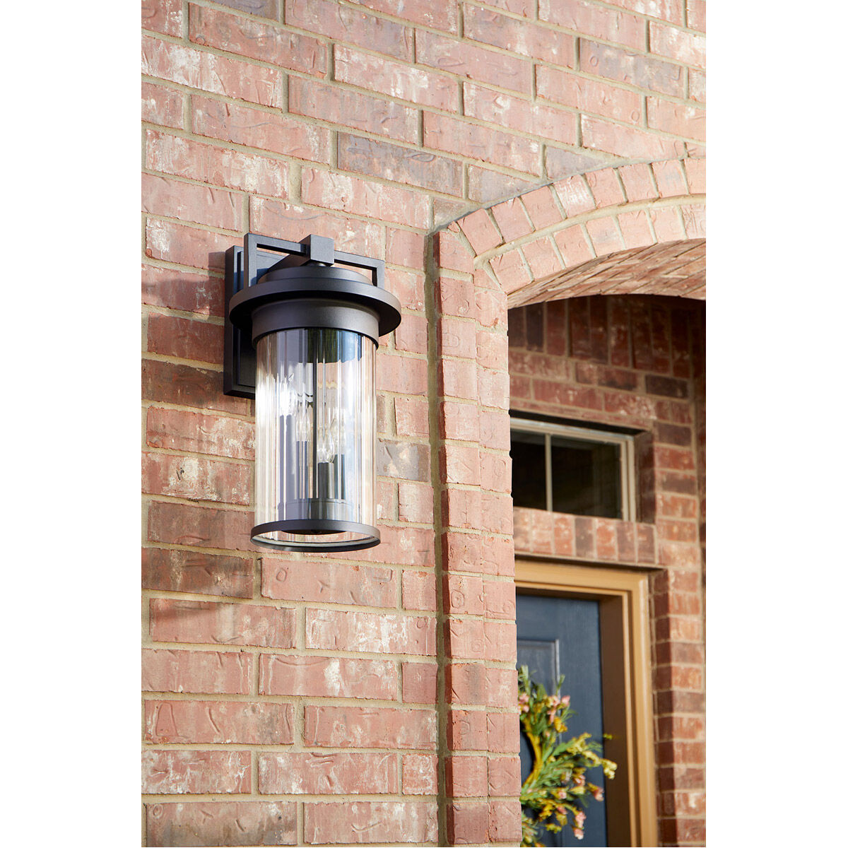 Dimas 4 Light 19 inch Noir Outdoor Wall Lantern