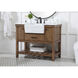 Clement 42 X 22 X 34 inch Driftwood Bathroom Vanity Cabinet