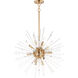 Polaris 12 Light 23 inch Satin Brass Multi-Light Pendant Ceiling Light