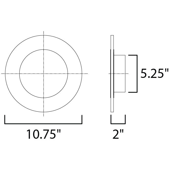 Saturn II LED LED 10.75 inch Matte Silver Bath Vanity Light Wall Light
