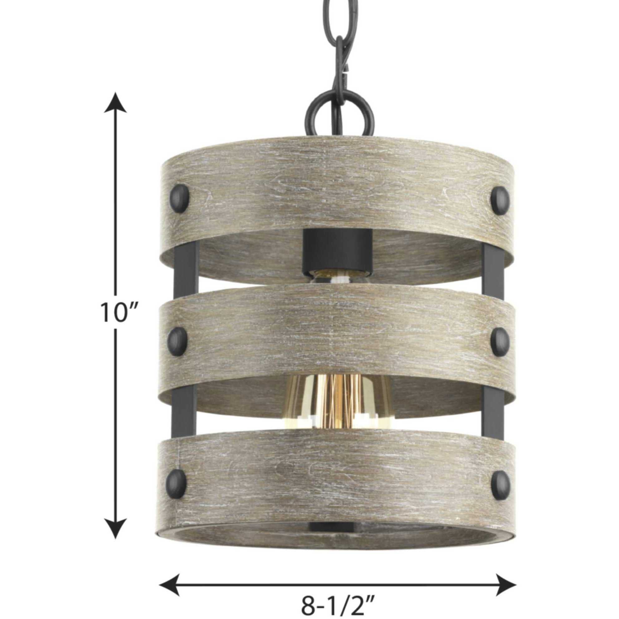 Gulliver 1 Light 9 inch Graphite Mini-Pendant Ceiling Light
