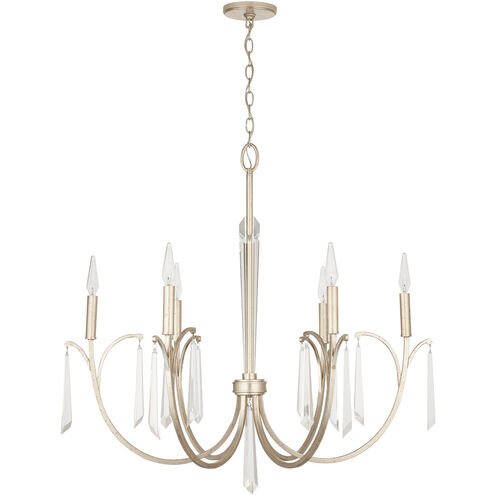 Gwyneth 6 Light 34 inch Winter Gold Chandelier Ceiling Light