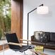 Stretch 75 inch 60 watt Matte Black Arc Floor Lamp Portable Light