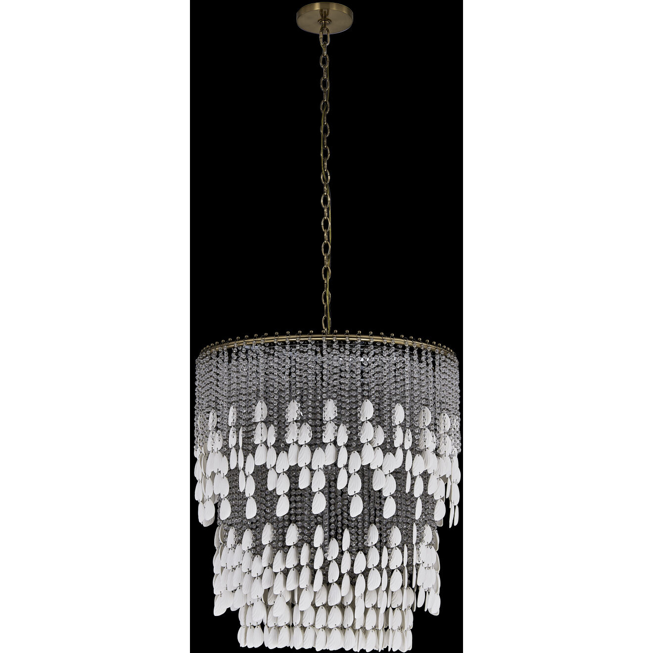 Farfalle 18 Light 28 inch Brushed Champagne Gold Chandelier Ceiling Light