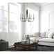 Cohen 6 Light 36 inch Black and Brass Chandelier Ceiling Light