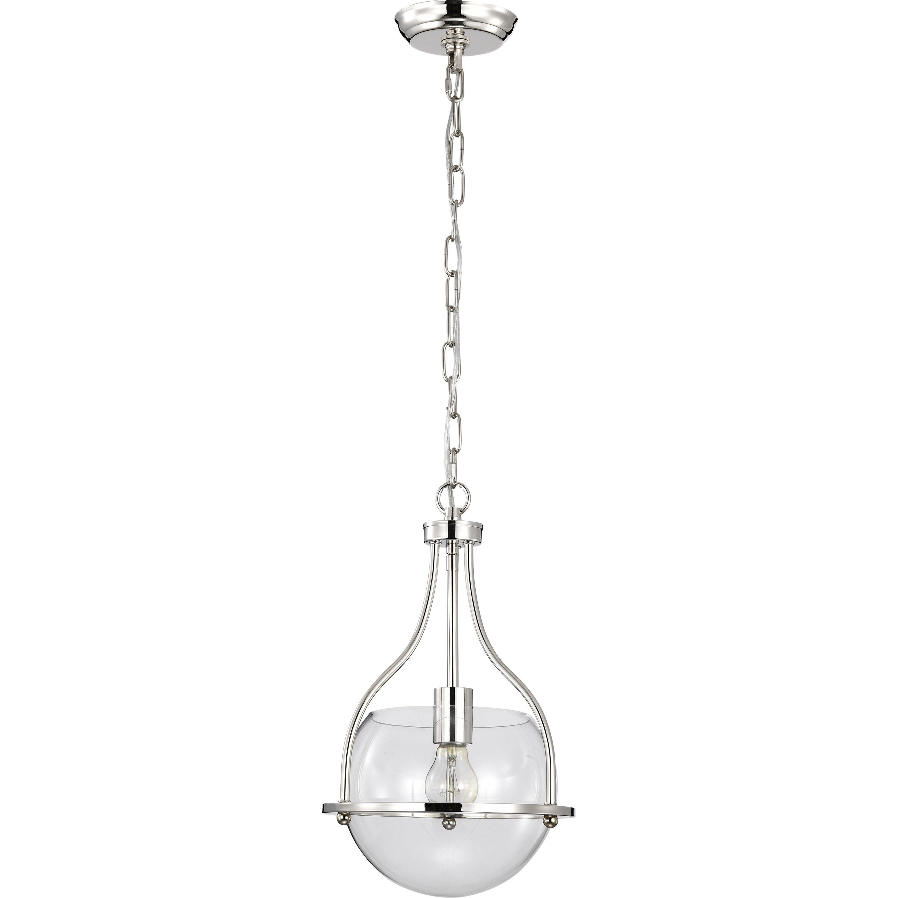 Amado 1 Light 10 inch Polished Nickel Pendant Ceiling Light