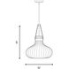 Traditional 1 Light 15 inch Natural Brass Pendant Ceiling Light