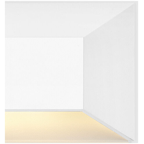 Nuvi 12v 2.60 watt Matte White Landscape Deck Sconce, Rectangular
