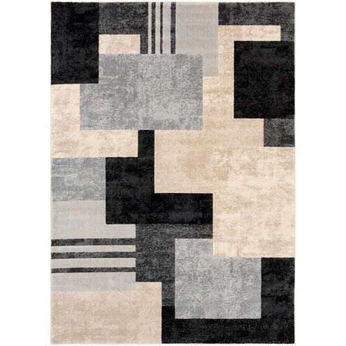 Islip 87 X 63 inch Black/Light Gray/Taupe/Beige/Khaki Rugs, Rectangle