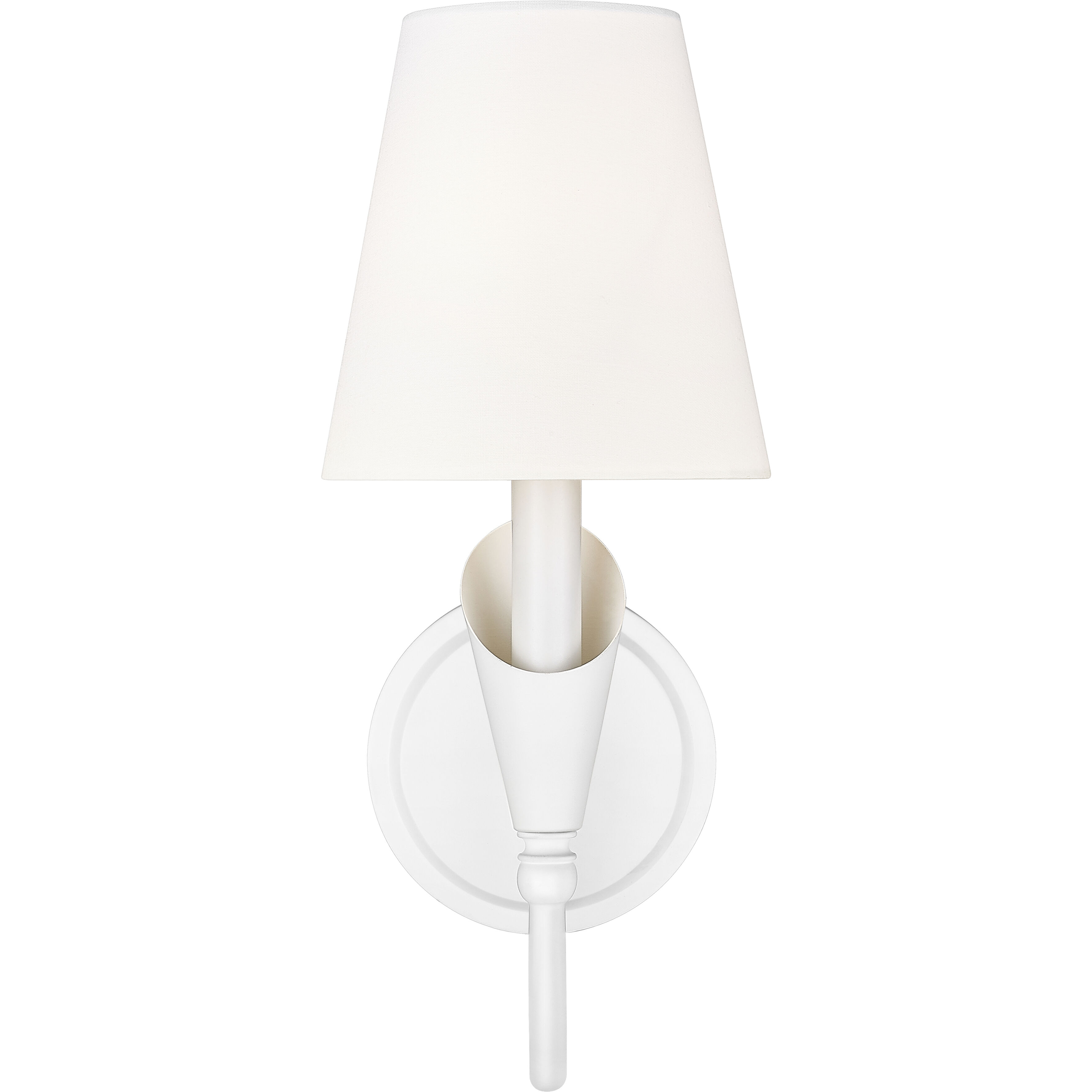 Claudelle Wall Sconce Wall Light in Textured White