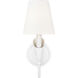 Claudelle Wall Sconce Wall Light in Textured White
