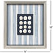 Ocean Treasury Blue and White Framed Art