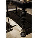 Portuguese 60 X 28 inch Hand Rubbed Black Desk, Small