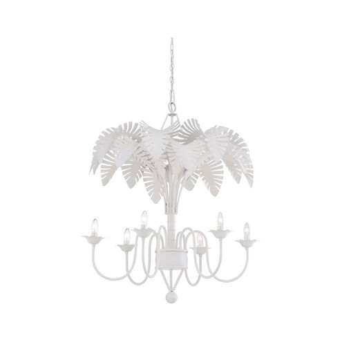 Bradshaw Orrell 6 Light 36 inch White Chandelier Ceiling Light