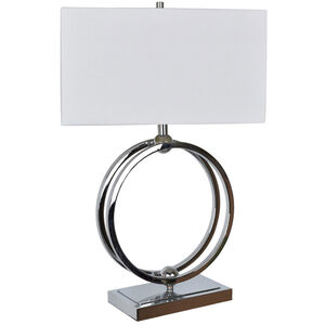 Neveu 29 inch 150 watt Chrome Table Lamp Portable Light