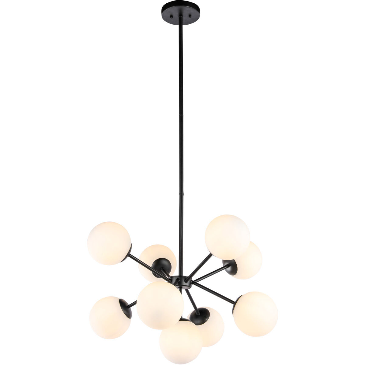 Jupiter 9 Light 26 inch Black Pendant Ceiling Light