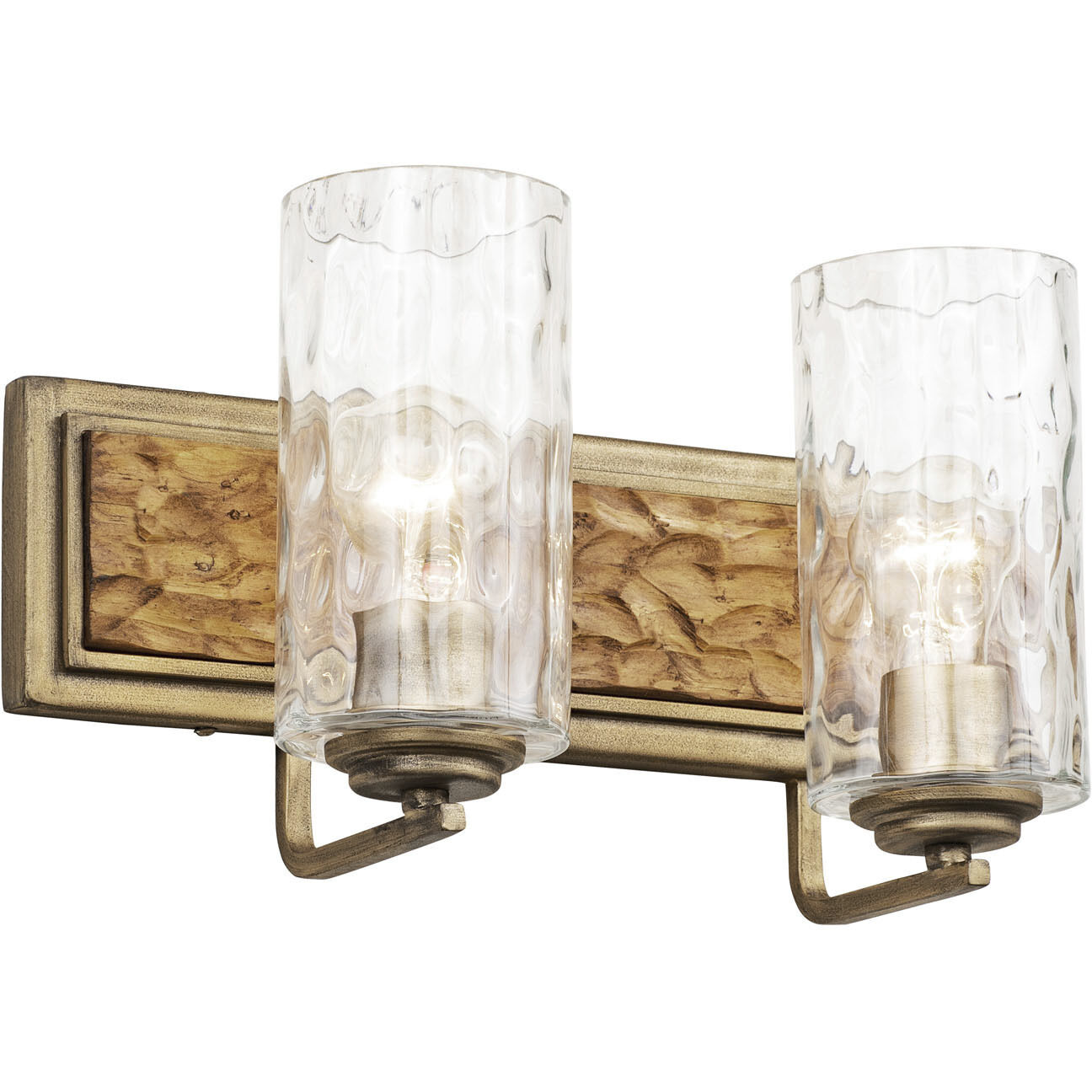 Hammer Time 2 Light 17 inch Havana Gold/Cinnamon Bath Vanity Wall Light