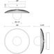 Alora Mood Hera LED 9 inch Brushed Gold and Clear Ribbed Glass Bath Vanity Light Wall Light