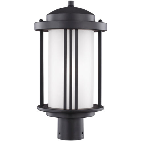 Crowell 1 Light 17 inch Black Outdoor Post Lantern