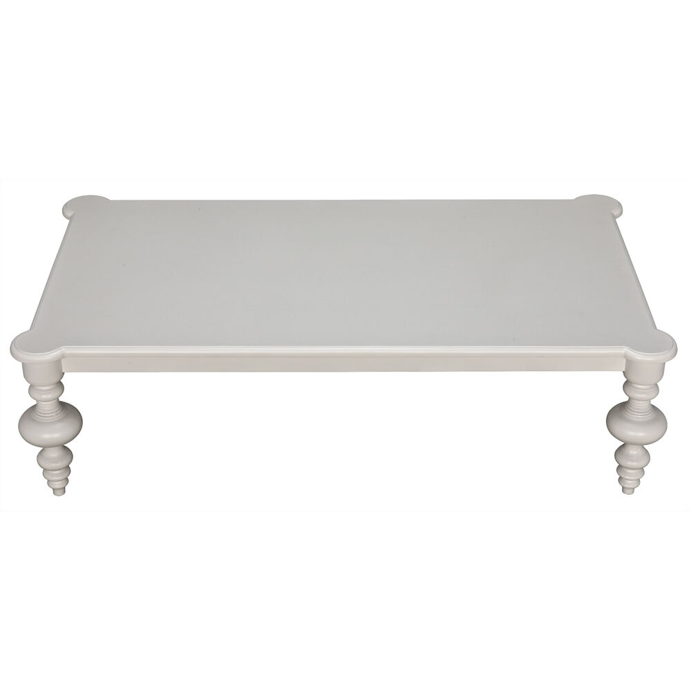 Graff 64 X 37.5 inch Solid White Coffee Table