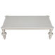 Graff 64 X 37.5 inch Solid White Coffee Table