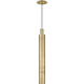 Mick De Giulio Sottile LED Natural Brass Pendant Ceiling Light, Integrated LED