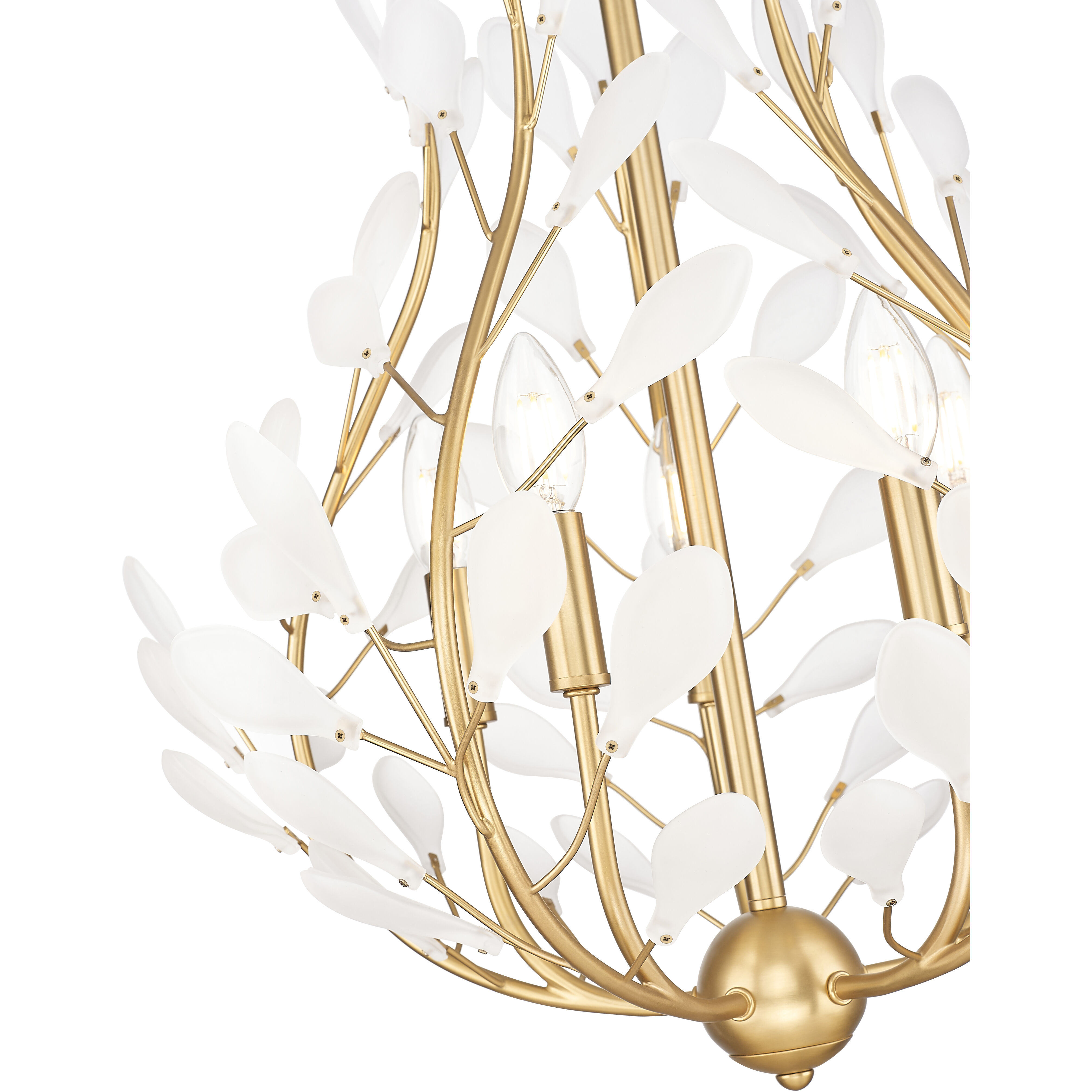 Claudine 5 Light 24 inch Modern Gold Chandelier Ceiling Light